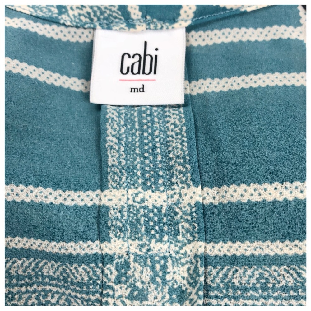 Cabi Wrap Front Blouse Windowpane Check Print Siz… - image 4